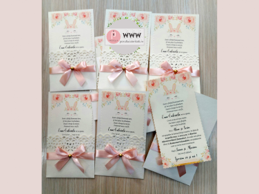 Invitatie de botez, tematica iepuras